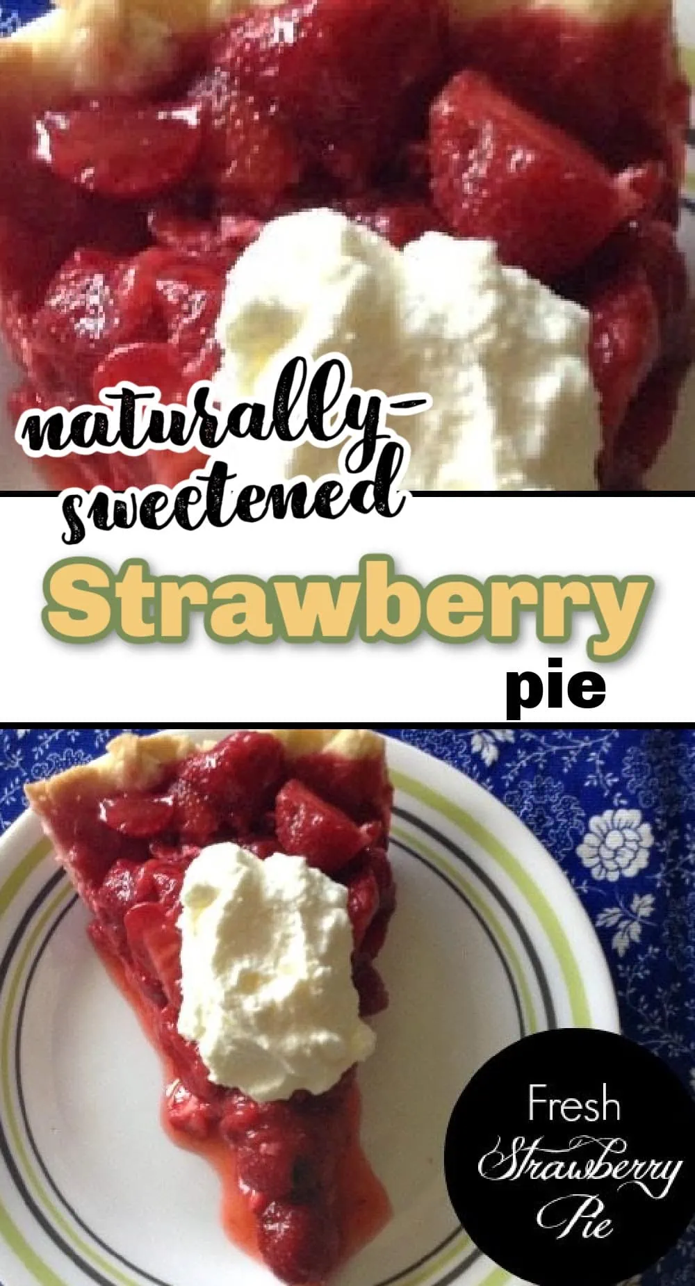A close up of a strawberry pie.