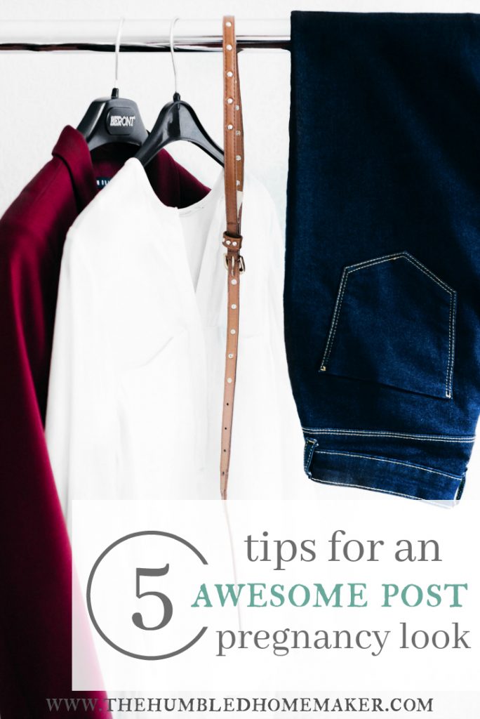 It is possible to create an awesome wardrobe that will hide the mummy tummy! Check out these 5 ways to do it!