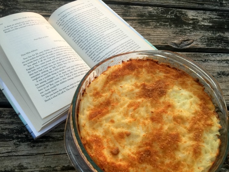 While reading the popular novel The Guernsey Literary and Potato Peel Society, I knew I would want to create my own version of the potato peel pie. While it's not the exact same pie that is depicted in the novel, I'm excited to share that my version turned out to be a delicious breakfast or brunch potato "peel" pie that you can serve to your family any time of the year! 
