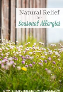 I suffered with seasonal allergies for years—and I hate taking allergy meds! These natural remedies to relieve seasonal allergies really work!