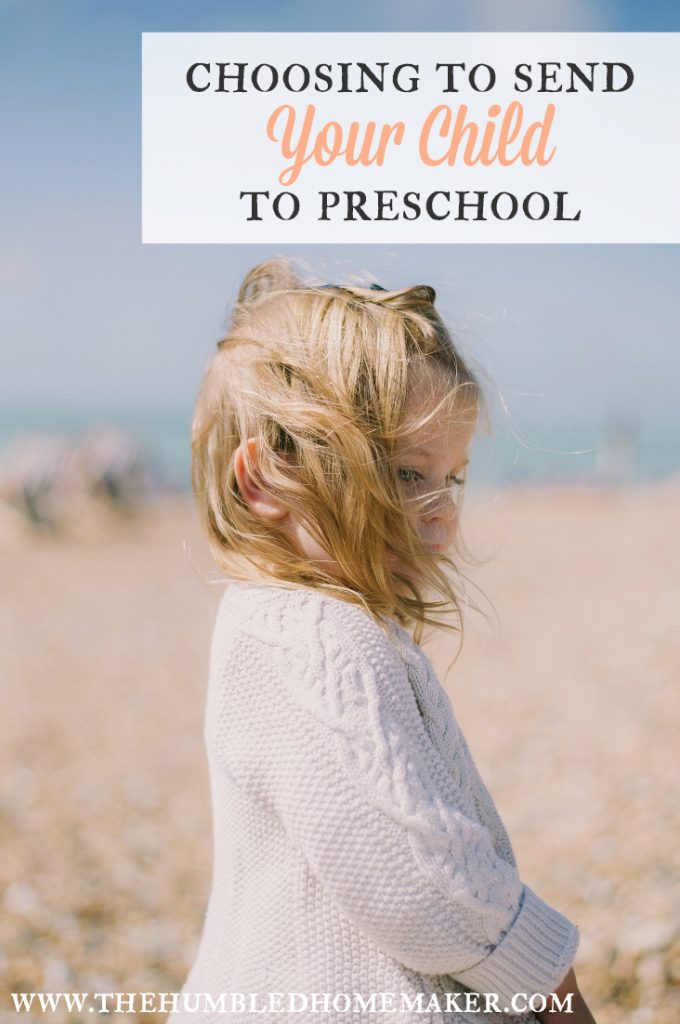 Torn about whether or not to send your child to preschool? I love these thoughts on choosing preschool! 