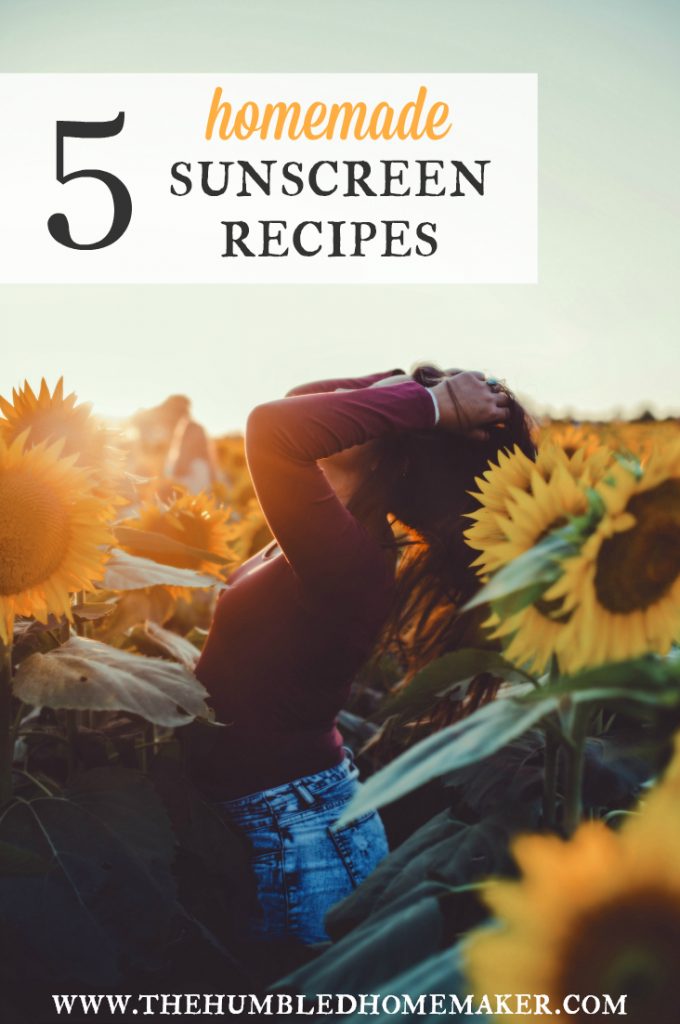 Making your own sunscreen is both frugal and healthy. Conventional sunscreens are full of toxins; homemade sunscreen is always best! Here are 5 awesome homemade sunscreen recipes!